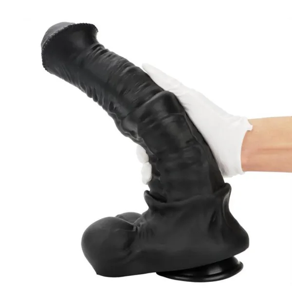 10/11/13 Inch Huge Black Silicone Horse Cock Dildo