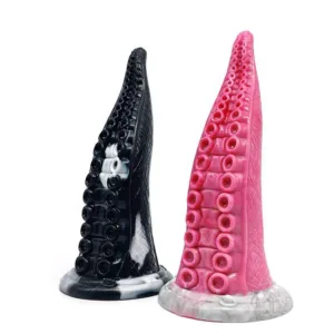 9 Inch Pink / Black Octopus Tentacle Dildo Sex Toy