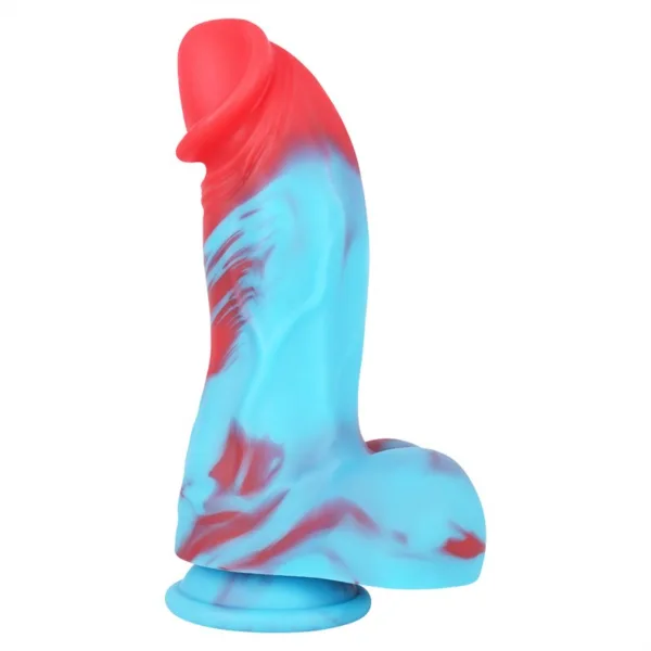 8.5 Inch Coloured King Cock Extra Girthy Dildo with Balls