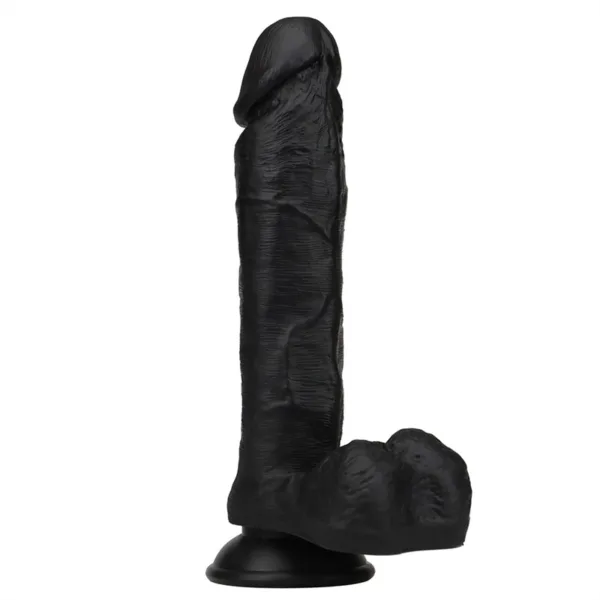 9.5 Inch Big Black Real Looking Penis Dildo