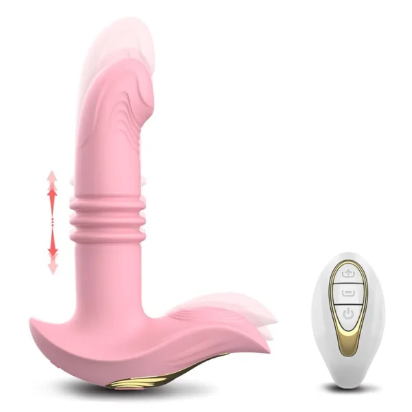 Remote Control Wearable Thrusting Dildo Vibrator